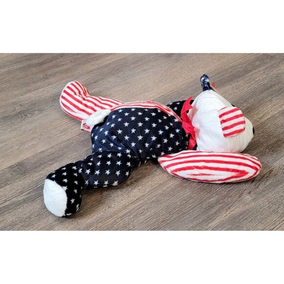 Vintage 1999 Ty Pillow Pal Sparkler Patriotic Bear Plush Stuffed Animal Toy - Picture 4 of 10